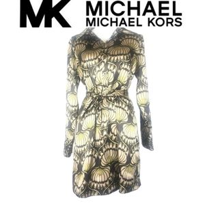 MICHAEL Michael Kors printed button dress size PM
